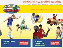 Tablet Screenshot of campkidsklub.com